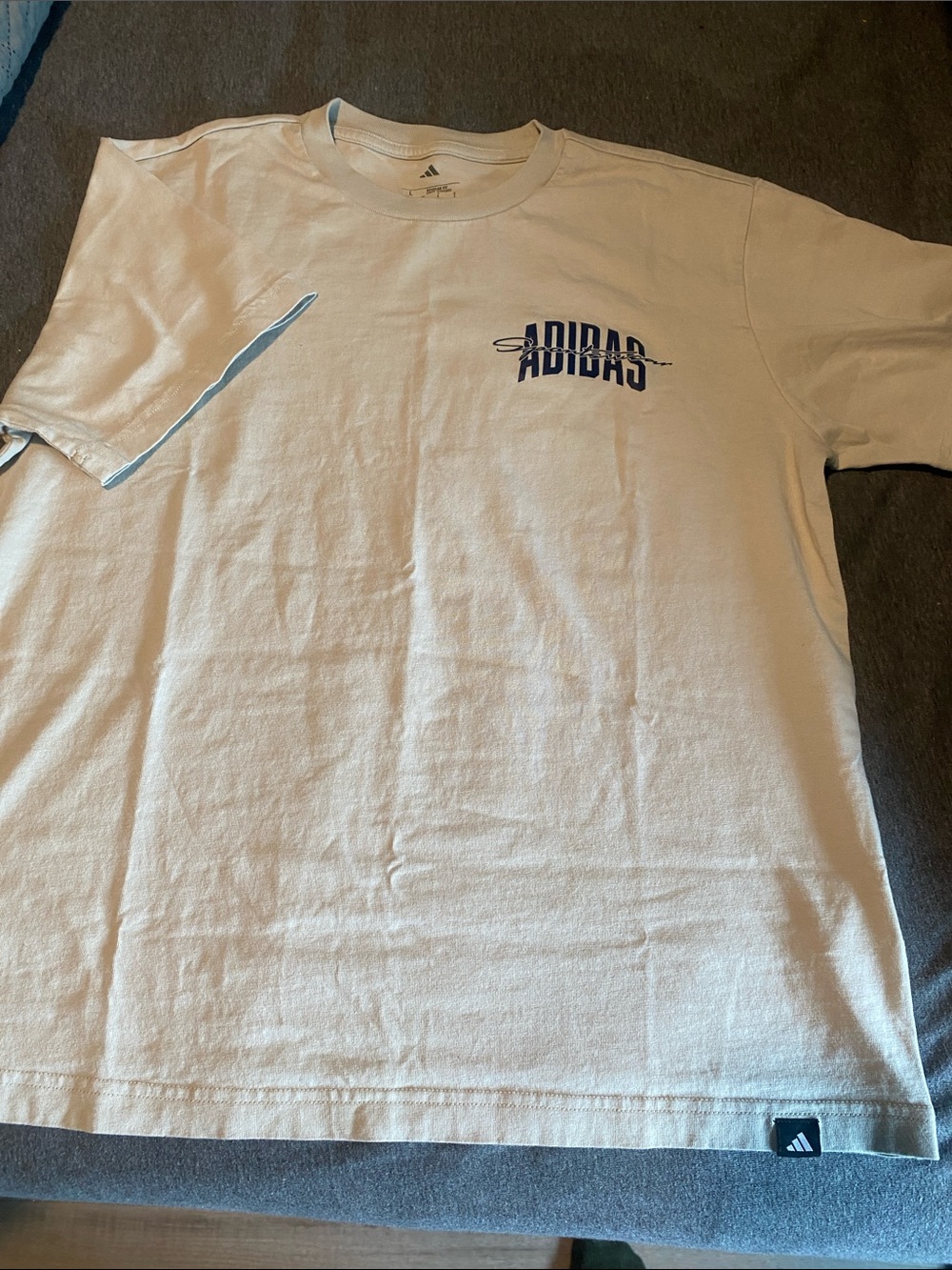 Adidas Men’s White Logo T-Shirt